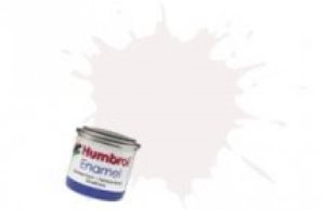 Humbrol 130 White 14ml Satin Enamel Paint