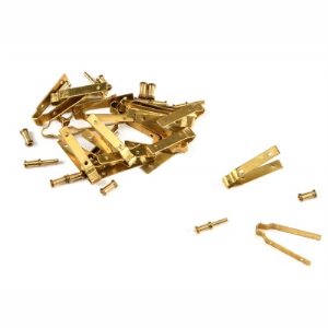 Brass Rudder Hinges 3-4mm pair