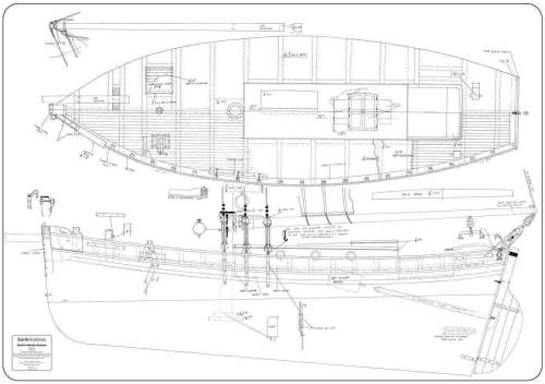 Breeze Pilot Cutter Model Boat Hull with Plan