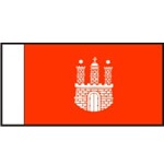 BECC Germany - Hamburg Town Flag 100mm