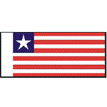 BECC Liberia National Flag 25mm