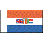 BECC South Africa Old Tricolor Defaced Jack 50mm
