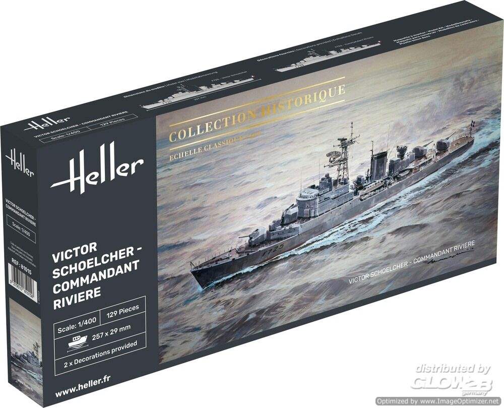 Heller Victor Schoelcher - Commandant Riviere 1:400 Scale