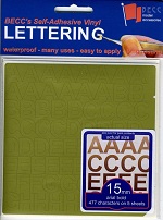 BECC 6mm Gold Letters & Numbers