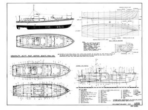 Admiralty 45ft FMB Model Boat Plan