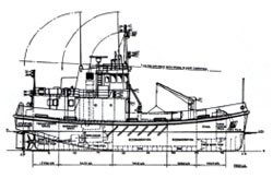 model boat plan mar2398 scale drawings at 1 50th fullsize for a model 