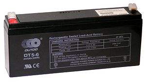 Sealed Lead Acid Battery 6V 5AH (Long Type)