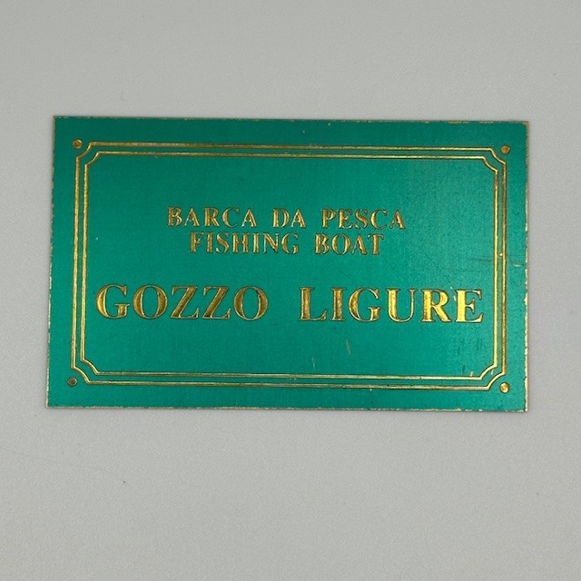 Gozzo Ligure Nameplate Brass 40x70mm