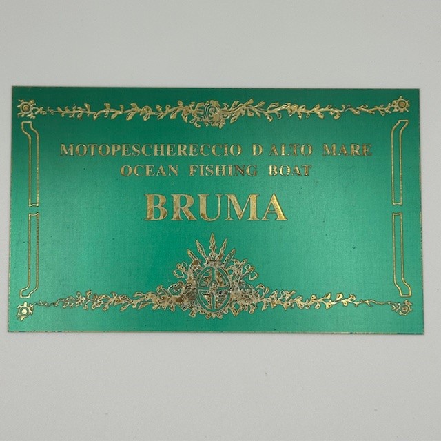 Bruma Nameplate Brass 65x115mm