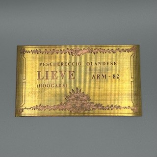 ARM82 Nameplate Brass 65x115mm