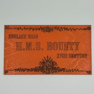 Bounty Nameplate Wood 65x115mm