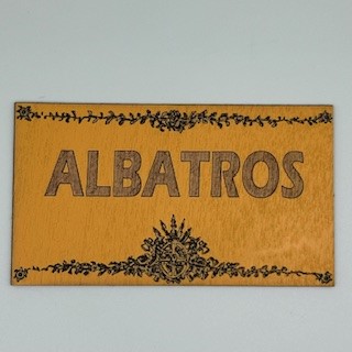 Albatros Nameplate Wood 50x87mm