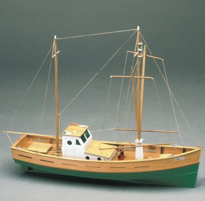 Mantua Amalfi. Mediterranean Fishing Boat 702 Wooden Model 