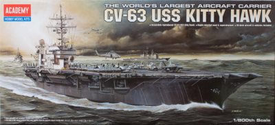 Academy USS Kittyhawk CV-63 Aircraft Carrier 1:800 Scale