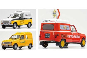 EBBRO Renault 4 Service Van 3 Liveries 1:24 Scale