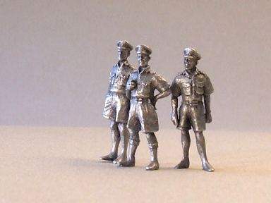 British & Commonwealth Sailors, Officers, Tropical dress sun helmets 1:72 Scale