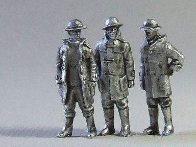 British & Commonwealth Sailors, Officers in Duffle coats, steel helmets 1:72 Scale