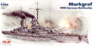 ICM Markgraf WWI German Battleship 1:350 Scale