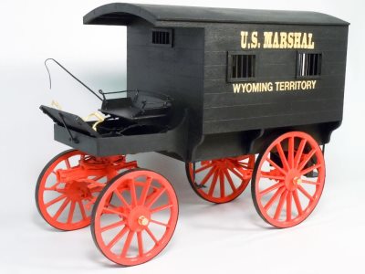 Model Trailways US Marshalls Jail Wagon 1885 Wyoming Territory 1:12 Scale