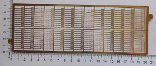 1:96 R.N pattern 3 rail stanchions 11mm