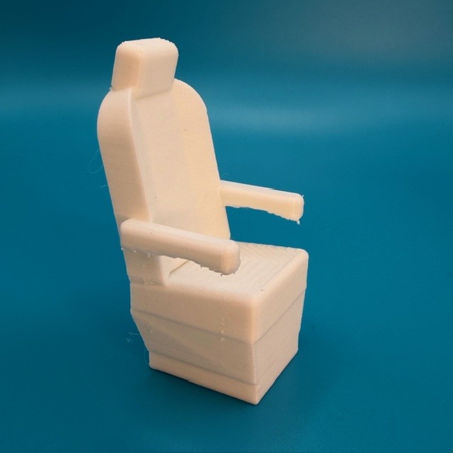 Captains Seat White 84 x 46.4 x 44mm