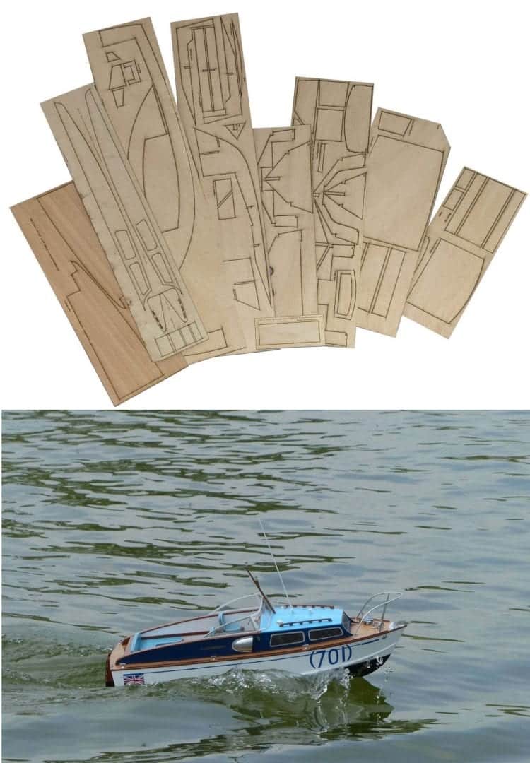 Fairey Huntress 23 Laser Cut Wood Pack