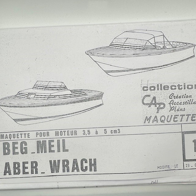 Aber Wrach Motor  Boat Plan Set