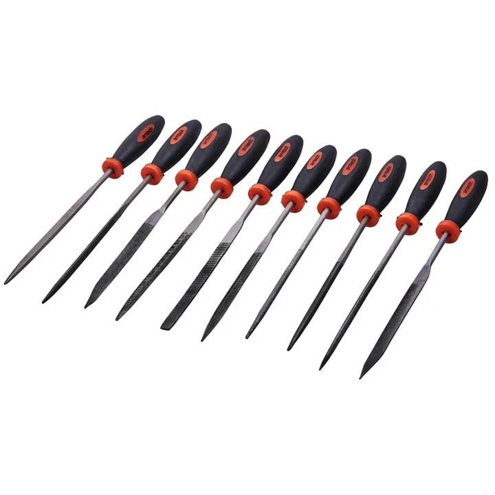 Amtech 10 Piece 140mm needle file set