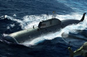 Hobby Boss Russian Navy SSN Akula Class Attack Submarine 1:350 Scale