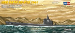Hobby Boss USS Gato Class SS-212 Submarine 1:700 Scale