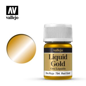 Vallejo Liquid Red Gold 35ml (Alcohol Based)