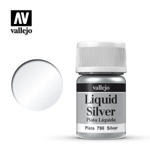 Vallejo Liquid Silver 35ml (Alcohol Based)