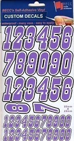 Multi Coloured Number Pack Purple