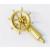 Ships Wheel Brass on Stand 30mm - view 1