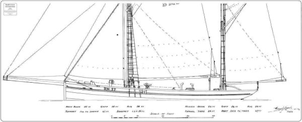 Ibex Brixham Trawler Model Boat Hull with Plan