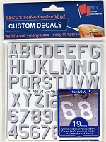 BECC Pennant Lettering US Low Visibility 19mm