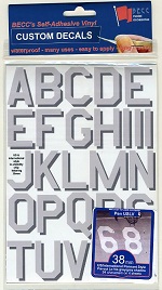 BECC Pennant Lettering US Low Visibility 38mm