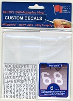 BECC Pennant Lettering US Low Visibility  6mm