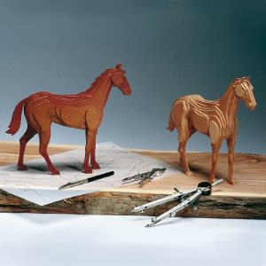 Amati Racing Horse Woodline Model Kit