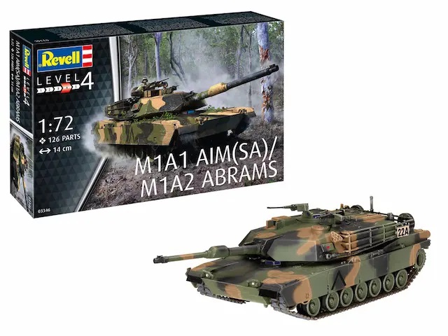 Revell M1A1 AIM(SA)/ M1A2 Abrams 1:72 Scale