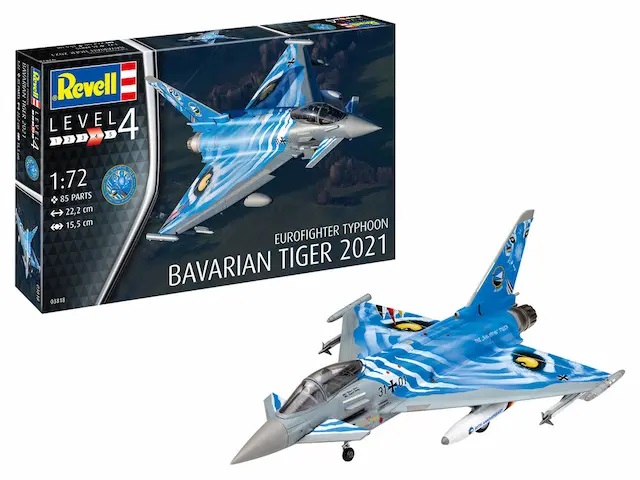 Revell Eurofighter Typhoon Bavarian Tiger 2021 1:72 Scale