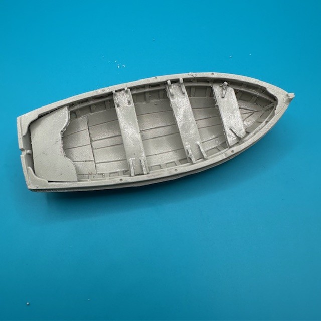 18ft Dinghy Clinker Transom Stern 112mm 1:48 Scale