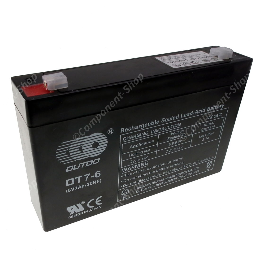 Sealed Lead Acid Battery 6V 7AH