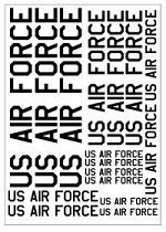 BECC US Air Force Text White