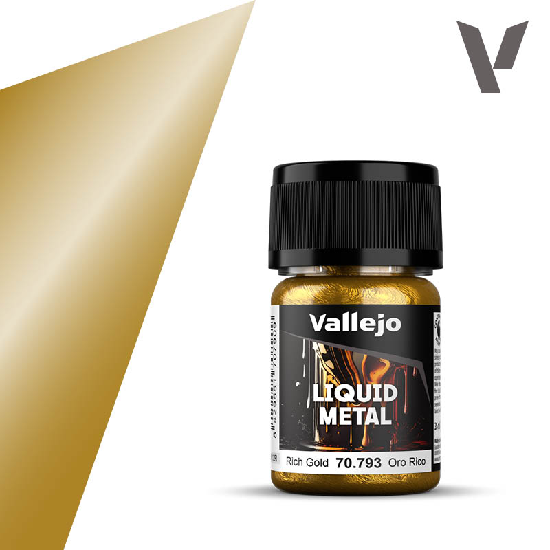 Vallejo Liquid Rich Gold 35ml (Alcohol Based)