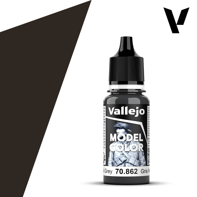 Vallejo Model Color Black Grey 17ml